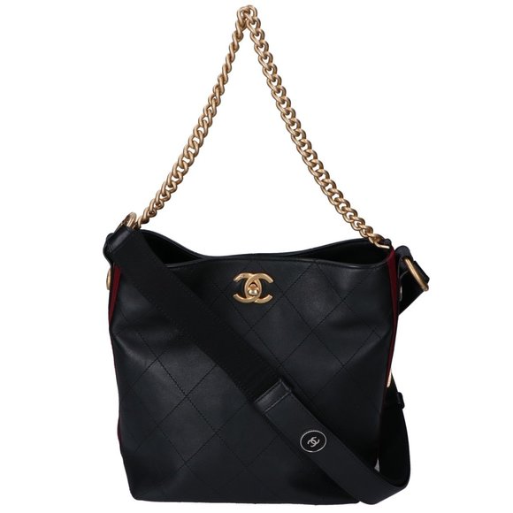 CHANEL Handbags - CHANEL Chanel 26 series A57573 Coco Button Quilted Hobo Shoulder Bag Black GD...